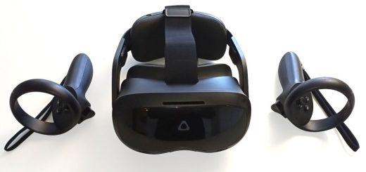 Titelbild: Die Vive Focus 3 als Beispiel der vorgestellten VR-Brillen